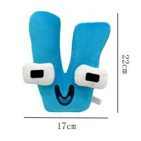 Alfabeto De Peluche Kawaii Con 26 Letras Inglesas Muñecos Anime Juguetes Educativos Montessori Para Niños Relleno De Algodón PP - details 22