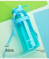 Botella Deportiva De Agua Portátil Con Pajita Gran Capacidad 0.7/1/2/3L Para Camping Picnic Escalada Deportes Al Aire Libre - details 16
