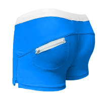 Bathing Suit for Men Low Waist Surfing Trunk Sexy Personality Swim Short with Pocket Beach Board Short Male Swimsuit Comfortable Fit - details 15