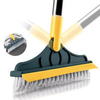 Cepillo De Piso Rotativo 3 En 1 Con Mango Largo Cabeza Triangular De 120 Grados Para Baño Y Cocina Microfibra Ecológica - details 7