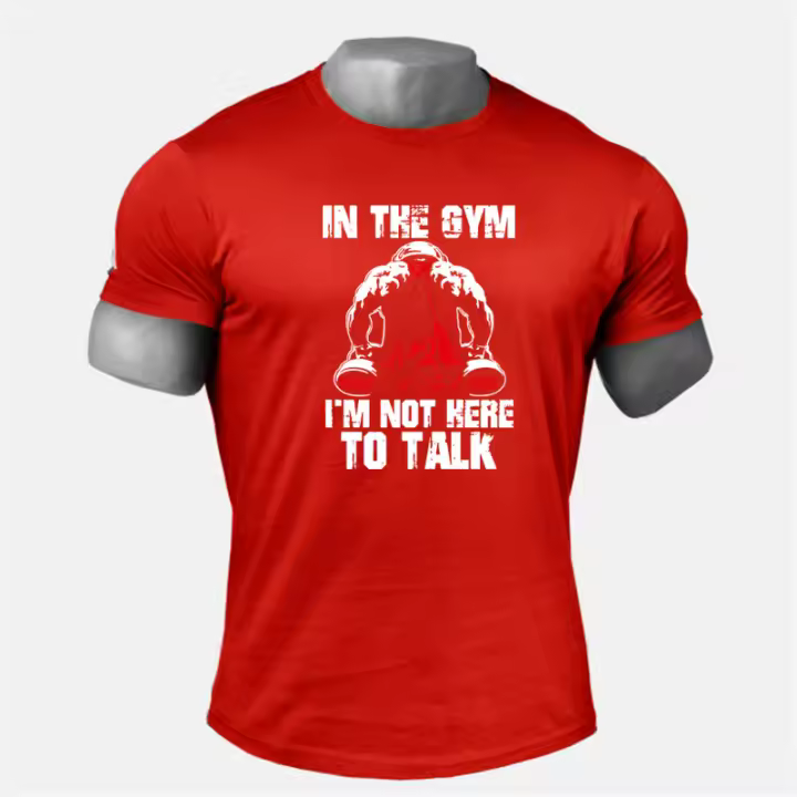 Men's Summer Short Sleeve Fitness T Shirt Sport Gym Muscle T-shirts Workout Casual High Quality Breathable Fashion Tops Clothing - 1