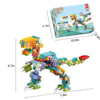 Juego De Bloques De Construcción Dinosaurio 12 En 1 Para Niños Y Niñas Set De Mini Animales Educativos STEM Montessori Para Edad Superior a 6 Años - details 1