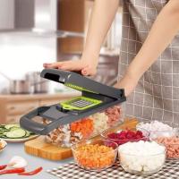 Mandolina 16 En 1 Cortador De Verduras Y Frutas Cortador De Tomates Y Zanahorias Rascar Queso Y Ensalada Herramienta De Cocina Ecológica Plástico - details 9