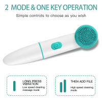 Cepillo De Limpieza Facial Ultrasonido Eléctrico Multifuncional 2 En 1 Profesional De Silicona MIKO NICE Para Un Cuidado Facial Eficaz - details 5