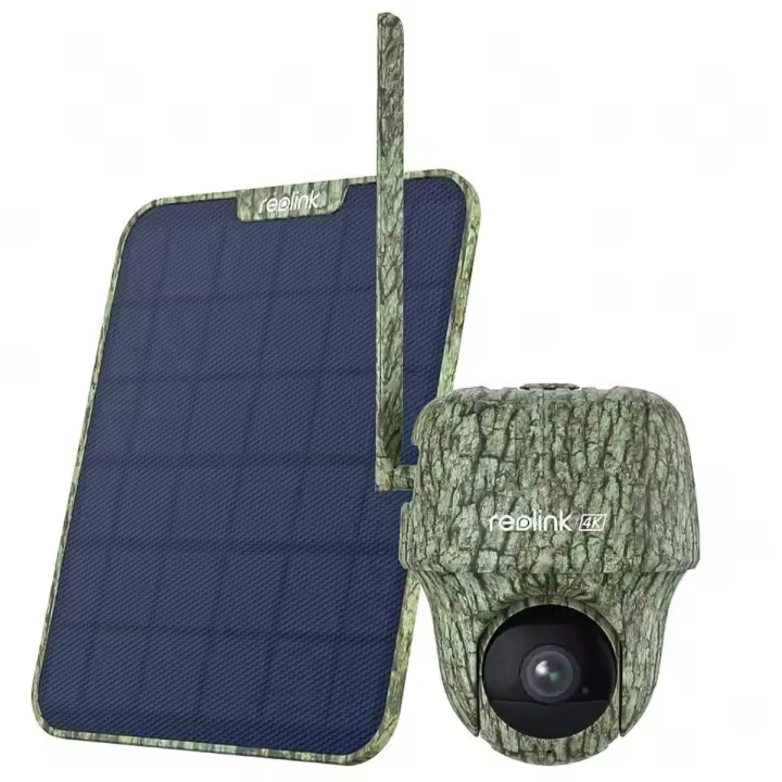 Reolink 4K 3G/4G LTE Cámara Vigilancia Exterior Solar, Visión Nocturna, Detección de Movimiento PIR, Reconocimiento de Animales, Batería Recargable, Go Ranger PT +6W Panel Solar - 1