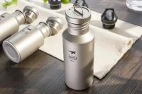 Botella De Agua Ligera De Titanio Keith Para Deporte Al Aire Libre Picnic Viajes Y Camping a Prueba De Fugas Con Bolsa 400ml / 550ml / 700ml - details 4