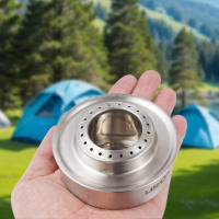 Estufa De Camping Para Alcohol Mini 120ml Con Cubierta Plegable Para Extinción De Fuego Eficiencia De Combustión Alta Para Excursionistas Y Viajes - details 4