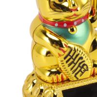 Adorno De Gato Felino Solar Iluminación Inducción Brazo Balanceante Estatua Japonesa De Suerte Para Decoración De Casa Coche Oficina - details 14