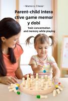 Juego De Memoria De Madera Juego De Ajedrez De Palillos Tablero De Colores Juguete Educativo Montessori Para El Aprendizaje De La Capacidad Cognitiva Juguetes Para Niños - details 1