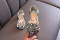 Sandalias De Crystals Para Niñas Moda Boda Fiesta Danza Performance Zapatos De Princesa Antideslizantes Talla Verdadera Para Edad 4-6Años - details 6