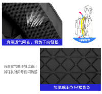 Mochila de moda para hombre, mochila de viaje de ocio, multifuncional, de gran capacidad, impermeable, para ordenador - details 7