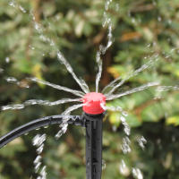 Sistema De Riego Por Drip 13CM Con Mangue De 1/4'' Kit De Roscado Ajustable Para Jardín Flores Verduras 4-Maneras De Riego Micro - details 6
