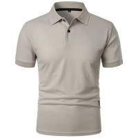 Camisa Polo Hombre Verano Manga Corta Color Sólido Transpirable Camiseta Ligera Para Fitness Estilo Callejero Cuello Redondo - details 1