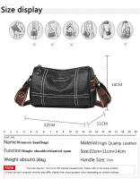 Bolso Bandolera De Cuero Genuino De Color Sólido De Alta Calidad Para Mujer 2023 Bolso De Mano De Mujer Estilo Tote Fashion - details 2