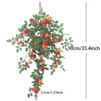 Rosa Artificial De Pared En Rotura Plantas Falsas De Vino Para Decoración De Hogar Boda Y Navidad Accesorios De Exhibición Al Aire Libre - details 1