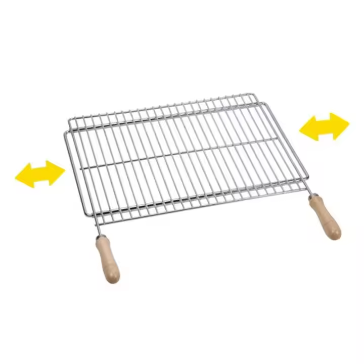 Sauvic Parrilla Barbacoa Extensible 50x40cm Acero Zincado | Accesorios para Barbacoas - 1