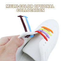 Nuevos 16Pcs Cordones Elásticos Para Zapatillas Silicona Estirable Cordón De Goma Unisex Moda Sin Atar Medio De Fijación Para Zapatos - details 15
