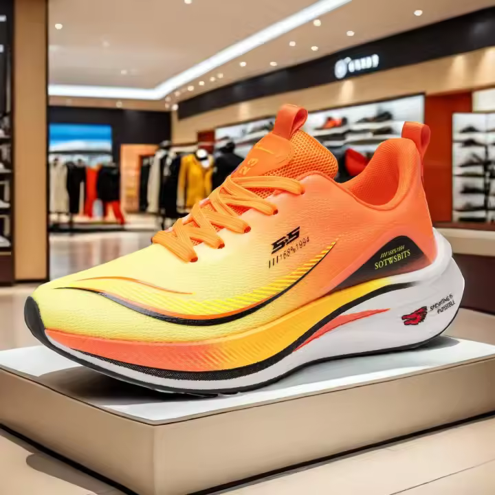 Zapatillas De Correr Para Hombre Zapatillas Deportivas Ligera Y Cómoda Con Placa De Carbono Para Gimnasio Y Maratón Antideslizantes Transpirables Absorbentes De Sudor Talla Verdadera - 1