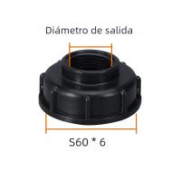 Grifo De Barril De 3/4" Con Válvula De Transferencia S60 Centro Negro Tipo Pacificador Para Jardín Conectores De Agua - details 6