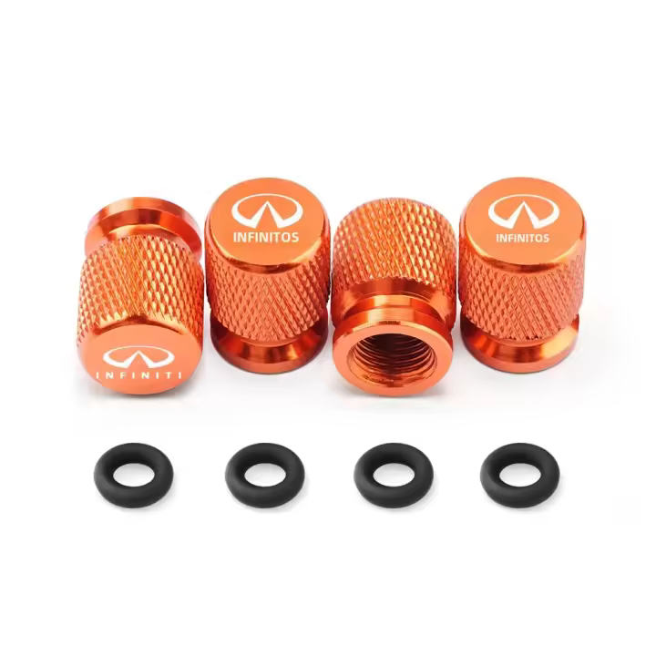 4PCS Tapas De Válvula De Neumático Para Coche Aire Duster Impermeable Para Infiniti Q50 Q30 FX35 G37 G35 Q70 QX70 Q60 QX50 QX60 QX80 - 1