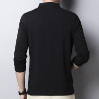 Camisa Polo De Moda Para Hombres Manga Larga Transpirable Estilo Coreano Cómoda Con Cuello Erguido Top De Verano Sin Capucha - details 11