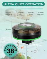 Alimentador automático de peces para acuario, dispensador automático de alimentos con temporizador, alimentador recargable con Cable USB, pantalla LCD - details 13