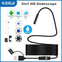 Cámara Endoscópica KERUI 3-en-1 Para Android Y PC Mini Cámara Flexible Y Impermeable De 7mm Para Inspección De Tubos Y Mantenimiento De Pipas - details 0