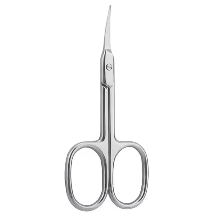 Tijeras De Cutícula Rusas Profesionales De Acero Inoxidable Para Corte Y Eliminación De Piel Muerta Con Punta Curva Unidad De 1-8 Piezas - 1