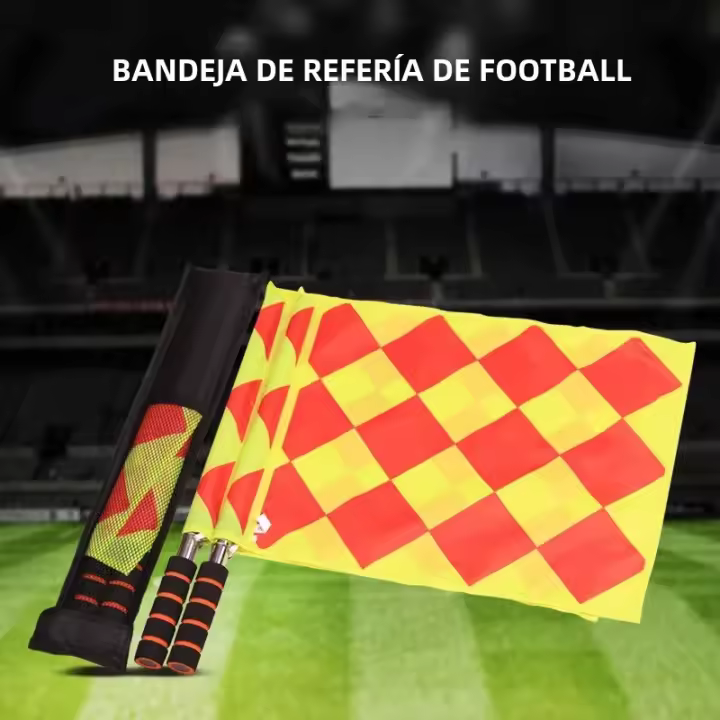 Set De 2 Banderas De Fútbol Para Arbitros Equipamiento De Juego Deportivo Fair Play Europeas Refuerzo De Calidad China - 1