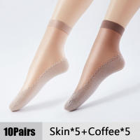 10 Pares De Calcetines Para Mujer Ultradelgados Transpirables Y Ligeros Calcetines De Verano Transparentes Y Casuales Para Mujer - details 4