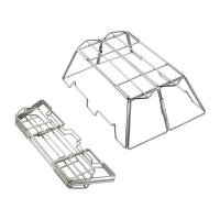 CAMPINGMOON MT-3-ST Set De Barbacoa Al Aire Libre Collapsible De Acero Inoxidable Portátil Para Camping Con Deflector De Viento No Incluido - details 0