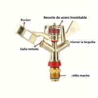 Riega 360 ° Automático Jardín Suelo Metal Swing Arm 6 Puntos Riega Agro Irrigación Drip Juego De Jardinería - details 2