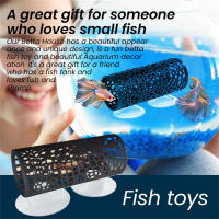 Túnel Para Peces En Acuario Decoración Para Betta Cueva De Escondite Hueca Con Ventosa Para Peces Tipo De Ornamentación Acuática Material Plástico - details 0