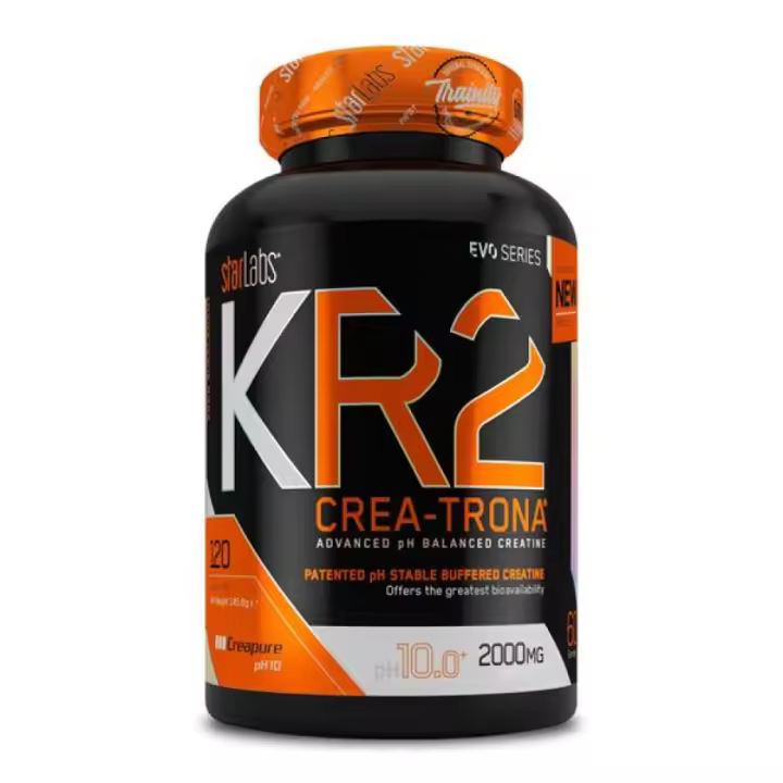 Starlabs Nutrition Creatina Avanzada KR2 Crea-Tona 120 Caps - Suplemento Deportivo para Mejorar el Rendimiento y Aumentar la Energía, Fuerza y Masa Muscular - 1