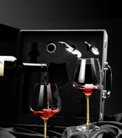 Juego De 2 Cristales De Lujo Para Vino Tinto Y Champán Vidrio Transparente Ecológico Para Fiestas Y Uso Diario - details 1