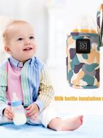 Bolsa Aislada Para Bebés Calentador De Botella De Leche USB Para Viajes Y Carritos De Bebé Seguro Para Exteriores Invierno Tamaño 120-160ml - details 1