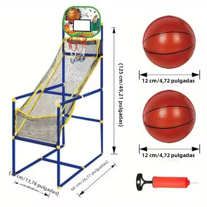 Máquina De Tiro De Baloncesto Para Niños Con 2 Balones Fáciles De Montar Deportes Interactivos Para Interior Y Exterior - 1
