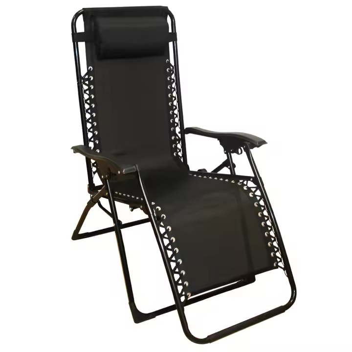 Acomoda Textil – Tumbona de Jardín Plegable y Reclinable. Hamaca con Cojín Cómoda y Resistente para Terraza, Camping y Patio 112x65x84 cm. - 1