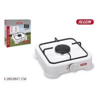 HORNILLO 1 FUEGO GAS 28X28X7CM ALGON BBQ. PARA USO EXTERIOR.IDEAL PARA CAMPING.OCUPA POCO ESPACIO. - details 0