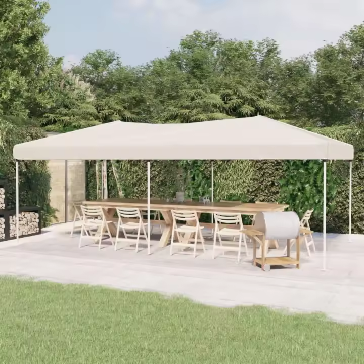 vidaXL Carpa para fiestas plegable color crema 3x6 m - 1