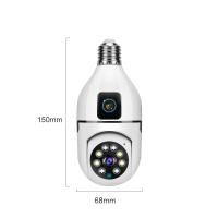 Cámara De Seguridad Inteligente YOOSEE Dual Screen 2MP WIFI Con Lente Doble Visión Nocturna Color Bombilla E27 Para Interior - details 2