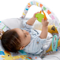 Bright Starts Hamaca Safari Fun con Vibración y Arco de Juguetes - Asiento Hinchable para Bebé de 0 a 6 Meses - details 3