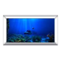 Pintura Decorativa Para Acuario Paisaje Oceánico Con Plantas HD Adorno De Fondo Para Tanque De Peces Pegatina De Litoral Marino - details 3
