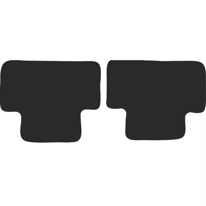 Alfombrillas traseras para: Opel Vectra B hatchback, sedán, station wagon, liftback 1996-2001 - 1