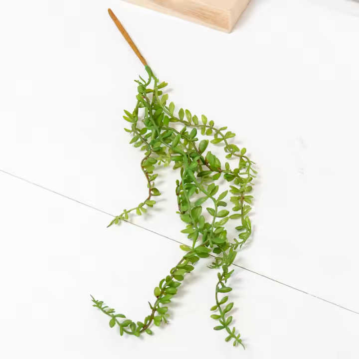 45cm De Altura Suculentas Artificiales Colgantes Para Pared Vine Rattan Ramas Verdes Decoración De Hogar Para Bodas Y Salón Garrafa - 1