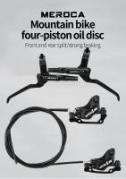 Freno De Bicicleta M4S De 4 Pistones Tipo Split Freno De Disco Hidráulico Con Tubo Lubricado Frontal 850mm Y Rear 1600mm Para Bicicletas De Montaña - details 0