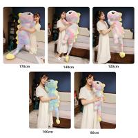 Muñeco De Peluche Grande Dinosaurio Suave Para Cama Cojín Animal Completo Regalo De Navidad O Cumpleaños Para Niñas Edad Recomendada 3-18 Años - details 1