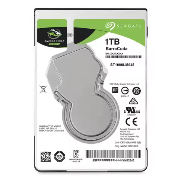 Seagate Barracuda 2.5" disco duro interno 1 TB 5400 RPM 128 MB 2.5" Serial ATA III - 1
