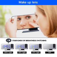 Reloj De Alarma Digital LED Con Proyector De Tiempo Y Radio FM Función De Despertar Con Snooze Y Dos Alarmas Reloj De Mesa USB - details 3
