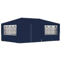 vidaXL Carpa Profesional para Fiestas con Paredes 4x6m Tienda Campamento Color Azul,  Blanco,  Antracita y mas - details 0